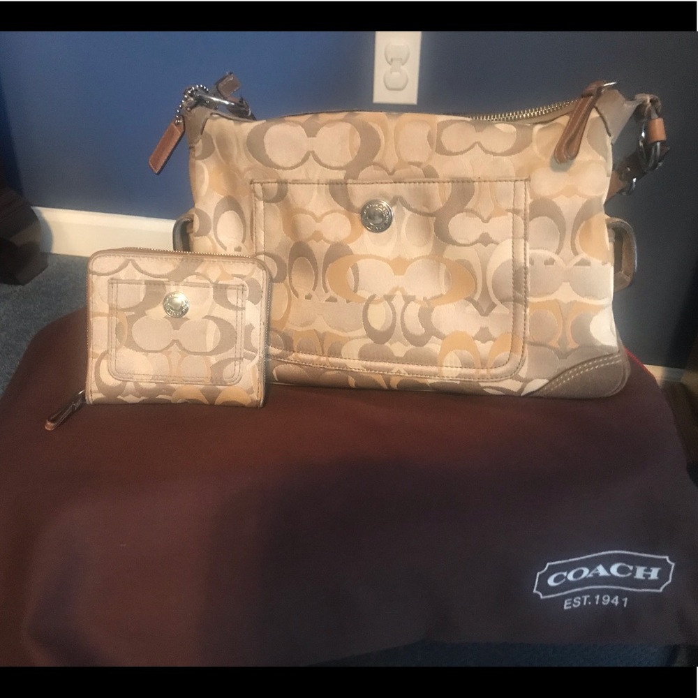 Coach bag and wallet